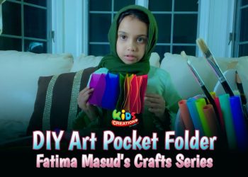 Diy Art Pocket Folder | Fatima Masud’s Craft Video
