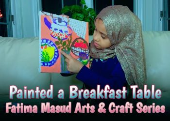 Amazing Breakfast Table Drawing | Fatima Arts and Crafts Series | Episode- 4